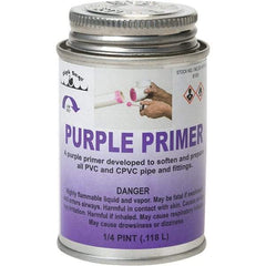 Black Swan - 1/4 Pt All Purpose Primer/Cleaner - Purple, Use with PVC & CPVC - Benchmark Tooling