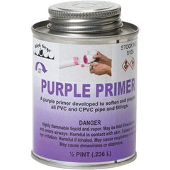 Black Swan - 1/2 Pt All Purpose Primer/Cleaner - Purple, Use with PVC & CPVC - Benchmark Tooling