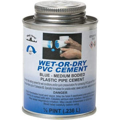 Black Swan - 1/2 Pt Medium Bodied Cement - Blue, Use with PVC - Benchmark Tooling