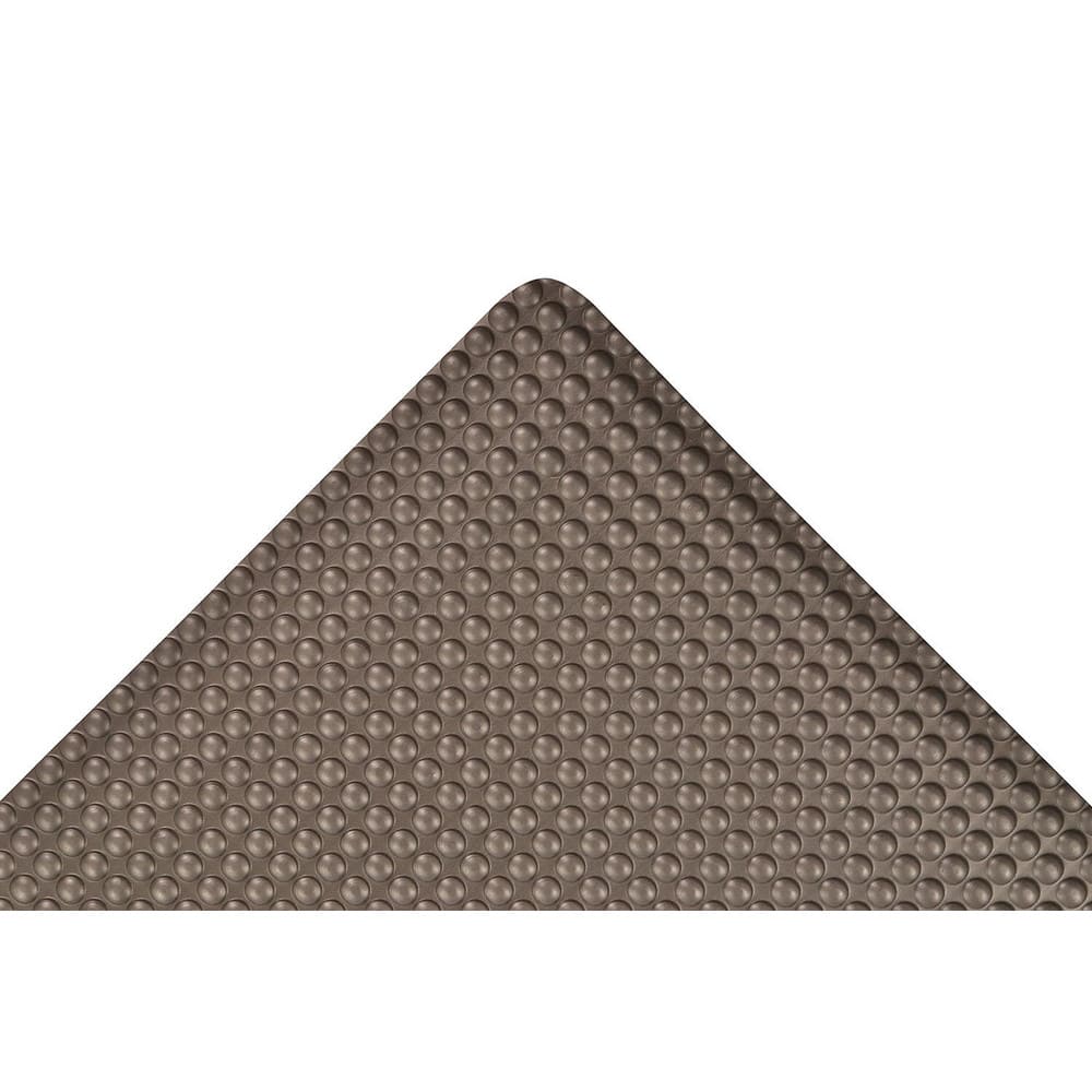 Anti-Fatigue Mat:  900.0000″ Length,  24.0000″ Wide,  1/2″ Thick,  Vinyl,  Beveled Edge,  Heavy Duty Bubbled,  Black,  Dry