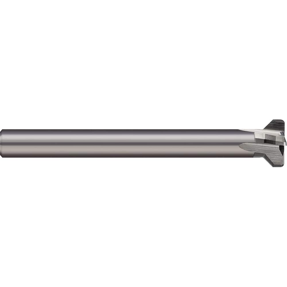 Micro 100 - Thread Relief Cutters; Material: Brazed Solid Carbide ; Cutting Diameter (Inch): 3/4 ; Shank Diameter (Inch): 3/8 ; Flat Width (Decimal Inch): 0.1250 ; Overall Length (Inch): 2-3/4 - Exact Industrial Supply