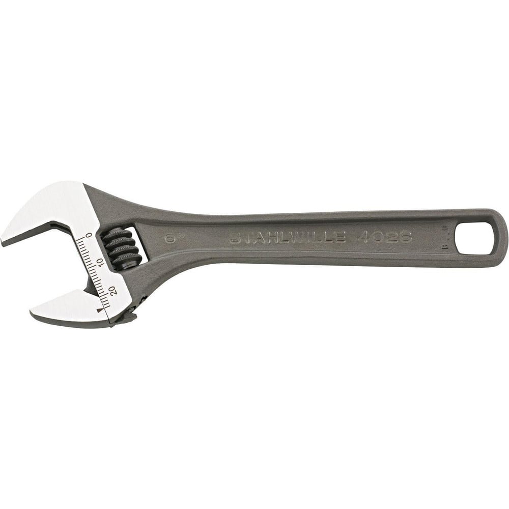 Adjustable Wrenches; Wrench Size (Decimal Inch): 35.0000; Wrench Type: Adjustable; Maximum Jaw Capacity: 13 mm; Finish: Gunmetal; Overall Length (Inch): 4; Material: Chrome Vanadium; Jaw Material: Chrome Vanadium Steel; Head Size (Decimal Inch): 1.3780; T