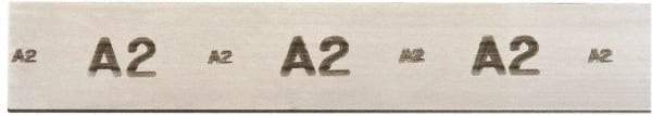 Starrett - 36 Inch Long x 3 Inch Wide x 1/16 Inch Thick, Tool Steel Air Hardening Flat Stock - + 0.25 Inch Long Tolerance, + 0.000-0.005 Inch Wide Tolerance, +/- 0.001 Inch Thickness Tolerance, +/- 0.001 Inch Square Tolerance, AISI Type A2 Air Hardening - Benchmark Tooling