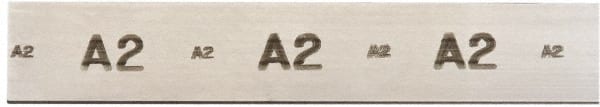 A2 Air-Hardening Flat Stock: 5/16″ Thick, 1-1/4″ Wide, 36″ Long,  ±0.001″ Thickness Tolerance + 0.25 Inch Long Tolerance, + 0.000-0.005 Inch Wide Tolerance, +/- 0.001 Inch Thickness Tolerance, +/- 0.001 Inch Square Tolerance, AISI Type A2 Air Hardening