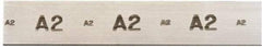 Starrett - 36 Inch Long x 5/8 Inch Wide x 1/8 Inch Thick, Tool Steel Air Hardening Flat Stock - + 0.25 Inch Long Tolerance, + 0.000-0.005 Inch Wide Tolerance, +/- 0.001 Inch Thickness Tolerance, +/- 0.001 Inch Square Tolerance, AISI Type A2 Air Hardening - Benchmark Tooling