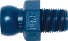 Loc-Line - 1/4" Hose ID, Male to Female Coolant Hose Connector - 1/8" BSPT, For Loc-Line Modular Hose Systems - Benchmark Tooling