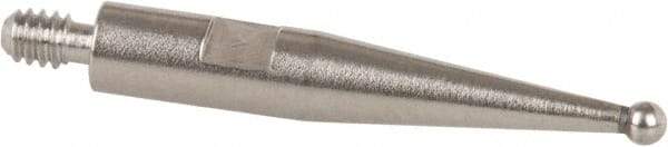 TESA Brown & Sharpe - 1mm Ball Diam, Steel, Ball Test Indicator Contact Point - 1/2" Contact Point Length, Use with Brown & Sharpe BesTest 599 Series - Benchmark Tooling