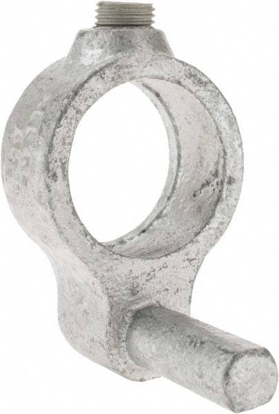 Kee - 1" Pipe, Malleable Iron Gate Hinge Fitting - Galvanized Finish - Benchmark Tooling