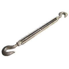 Turnbuckles; Turnbuckle Type: Hook & Hook; Working Load Limit: 3000 lb; Thread Size: 3/4-18 in; Turn-up: 18 in; Closed Length: 28.38 in; Material: Steel; Finish: Galvanized