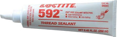 Loctite - 250 mL Tube, White, Medium Strength Paste Threadlocker - Series 592, 72 hr Full Cure Time, Hand Tool, Heat Removal - Benchmark Tooling