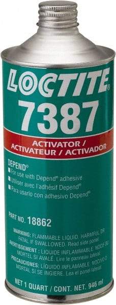 Loctite - 32 Fl Oz, Amber Adhesive Activator - Benchmark Tooling