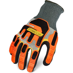 General Purpose Work Gloves:  2X-Large,  Nitrile Coated,  Polyester/Knit Unlined-Lined,  Textured Grip,