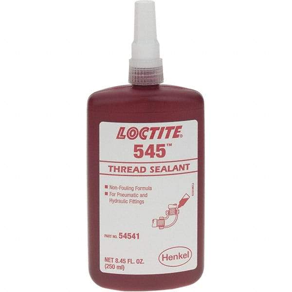 Loctite - 250 mL, Red, Thread Sealant - Series 545 - Benchmark Tooling