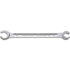 Flare Nut Wrenches; Type: Open End; Size (Inch): 13 mm; 11mm; Size (mm): 13 mm; 11mm; Head Type: Double; Offset; Opening Type: 6-Point Flare Nut; Head Offset Angle: 10; Non-sparking: No; Insulated: No; Magnetic: No; Corrosion-resistant: No; Ratcheting: No