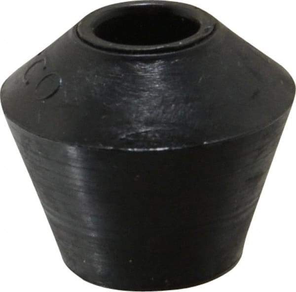 De-Sta-Co - 0.79" Max Diam, 5/16-18 Thread, Polyurethane, Screw On, Flat Tip, Clamp Spindle Assembly Replacement Cap - For 5/16" Diam Standard Spindle, 0.69" OAL, 1/2" Surface Diam, 1/2" Hole Depth - Benchmark Tooling