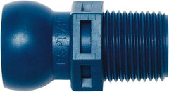 Loc-Line - 1/2" Hose ID, Male to Female Coolant Hose Connector - 3/8" BSPT, For Loc-Line Modular Hose Systems - Benchmark Tooling