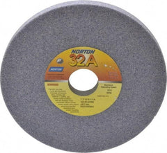 Norton - 7" Diam x 1-1/4" Hole x 1/2" Thick, G Hardness, 46 Grit Surface Grinding Wheel - Aluminum Oxide, Type 1, Coarse Grade, 3,600 Max RPM, Vitrified Bond, No Recess - Benchmark Tooling