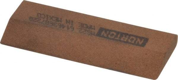 Norton - 2-1/4" Long x 7/8" Diam x 3/16" Thick, Aluminum Oxide Sharpening Stone - Round, Medium Grade - Benchmark Tooling