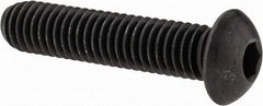 Value Collection - 3/8-16 UNC Hex Socket Drive, Button Screw - Alloy Steel, Black Oxide Finish, Fully Threaded, 1-3/4" Length Under Head - Benchmark Tooling