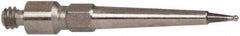 TESA Brown & Sharpe - 0.38mm Ball Diam, Carbide, Ball Test Indicator Contact Point - 1/2" Contact Point Length, Use with Brown & Sharpe BesTest 599 Series - Benchmark Tooling