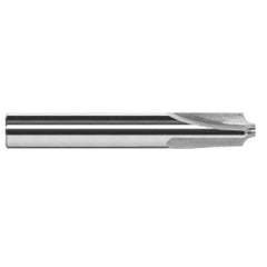 Corner Rounding End Mills - 0.1250″ (1/8″) Radius × 0.0580″ Pilot Diameter Carbide 5° Flare Corner Rounding End Mill, 3 Flutes - Exact Industrial Supply