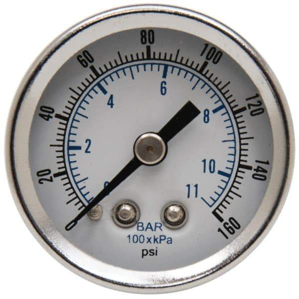 Parker - FRL Pressure Gauge - 1/8" NPT & 0-160 psi - Benchmark Tooling