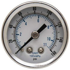 Parker - FRL Pressure Gauge - 1/8" NPT & 0-160 psi - Benchmark Tooling