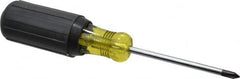 Proto - #1, 6-3/4" OAL, Standard Phillips Screwdriver - 3" Blade Length, Round Shank, Ergonomic Handle - Benchmark Tooling