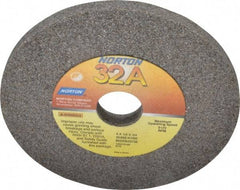 Norton - 60 Grit Aluminum Oxide Type 1 Internal Grinding Wheel - 4" Diam x 3/4" Hole x 1/4" Thick, 8,120 Max RPM, Type 1 Medium Grade, K Hardness, Vitrified Bond, No Recess - Benchmark Tooling