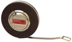 Lufkin - 50' x 3/8" White Blade Tape Measure - 1/10" Graduation, B4 Graduation Style, Black Case - Benchmark Tooling