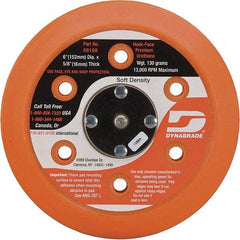 Dynabrade - 6" Diam Disc Backing Vacuum Replacement Pad - Soft Density, 13,000 RPM - Benchmark Tooling