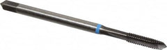 Emuge - #4-40 UNC, 3 Flutes, Plug Chamfer, Nitride Finish, Cobalt Spiral Point STI Tap - 0.141" Shank Diam, 3B Class of Fit, Series Rekord B-VA - Exact Industrial Supply