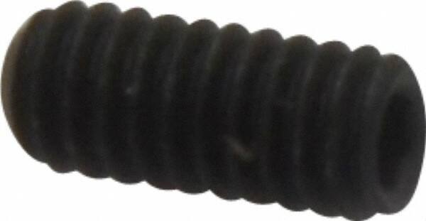 Value Collection - #8-32 UNC, 3/8" OAL, Flat Point Set Screw - Grade 8 Alloy Steel, 5/64" Key - Benchmark Tooling