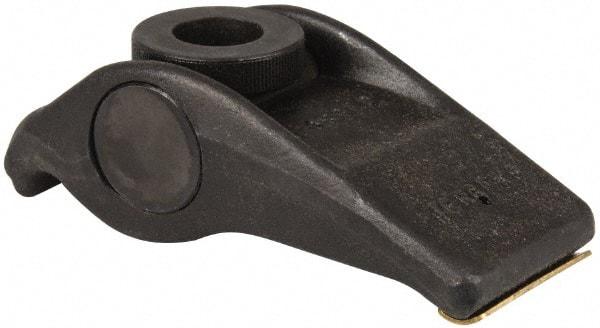 Jergens - 7/8" Stud, 3-1/2" Max Clamping Height, Steel, Adjustable & Self-Positioning Strap Clamp - 7" Long, 3" Wide, 2-3/8" High, 4-1/4" Heel to Stud Center - Benchmark Tooling