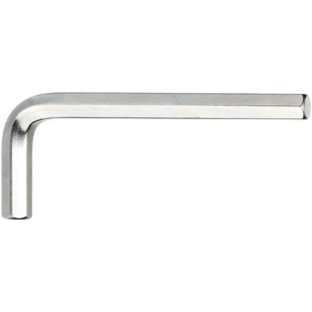 Hex Keys; End Type: Hex; Hex Size (Decimal Inch): 0.4000; Handle Type: L-Handle; Arm Style: Long; Short; Arm Length: 4.4095 in; Overall Length (Inch): 0; Overall Length (mm): 112.0000; Handle Color: Silver; Overall Length Range: 3″ - 5.9″; Blade Length (D