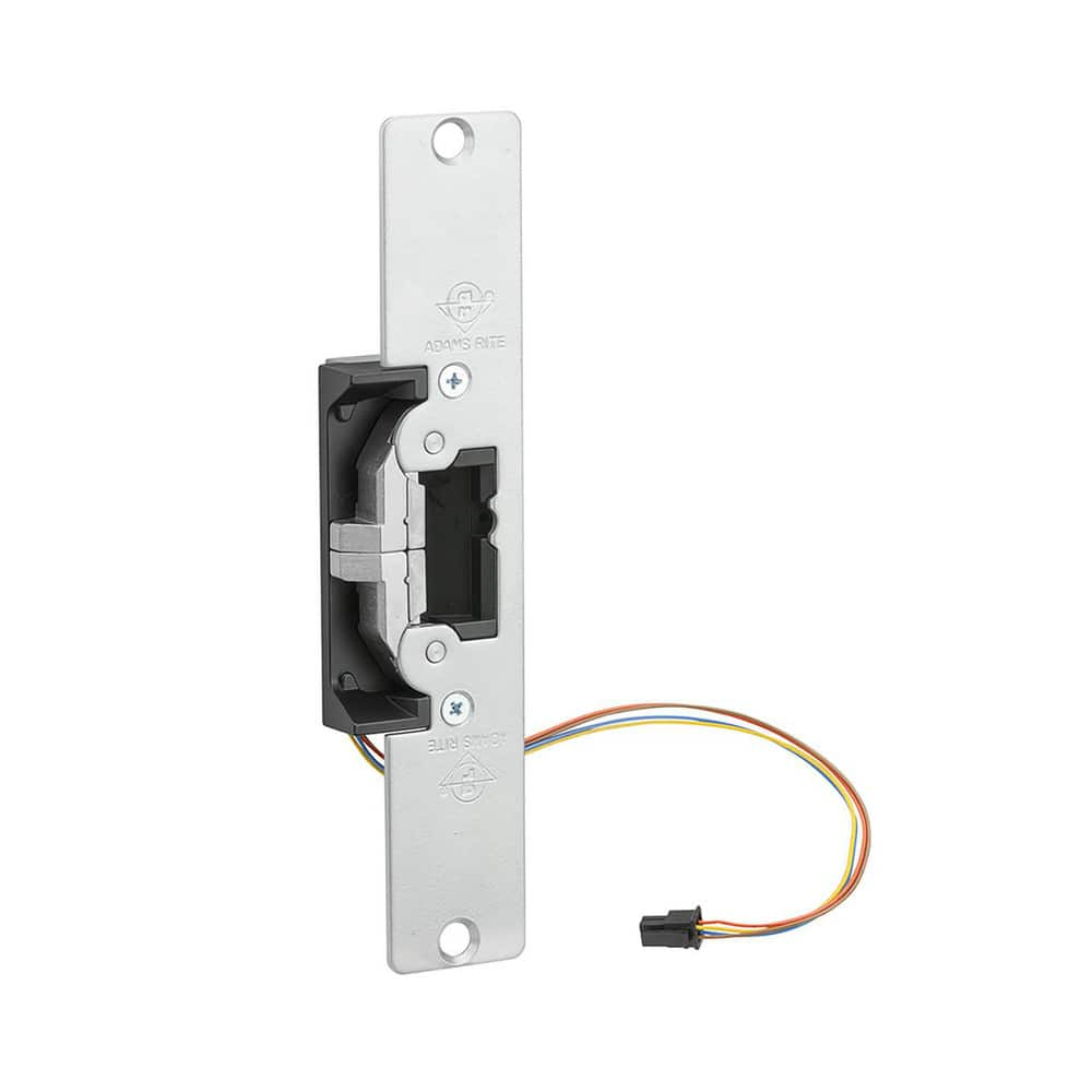 Electric Strikes; Product Type: Electric Strike; Length (Inch): 4.88; Power Type: VDC; Strike Material: Stainless Steel; Door Frame Material: Wood; Voltage: 12/24 VDC; For Use With: Adams Rite Deadlatches and Cylindrical Locksets