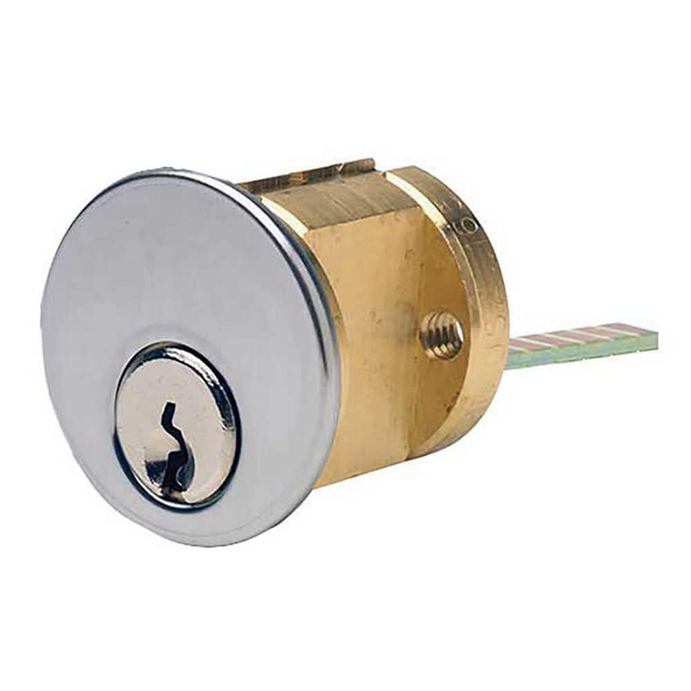 Cylinders; Type: Rim; Keying: C Keyway; Material: Brass; Hand Orientation: Non-Handed; Finish/Coating: Satin Chrome; Cylinder Diameter: 1.125 in; Number Of Pins: 5; Key Number: 1145; For Use With: Locksets; Minimum Order Quantity: Brass; Material: Brass;