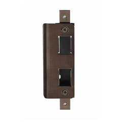 Strikes; Type: Deadlatch Strike; Length (Inch): 6-1/8; Width (Inch): 1-1/8; Finish/Coating: Anodized; Dark Bronze; Material: Stainless Steel; Material: Stainless Steel