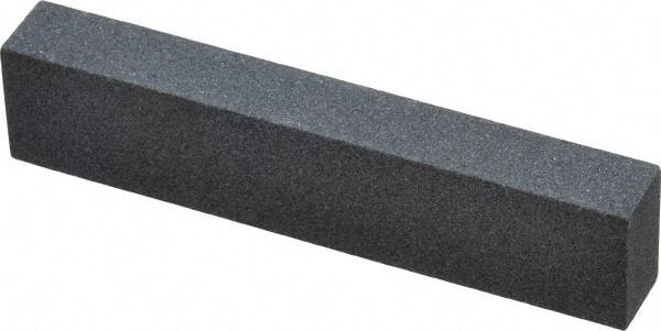 Norton - 3-1/2" Long x 3/4" Wide x 1/2" Thick, Silicon Carbide Sharpening Stone - Rectangle, Medium Grade - Benchmark Tooling