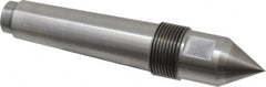 Riten - 1-1/4" Head Diam, Carbide-Tipped Steel Standard Point Solid Dead Center - 4MT Morse Taper, 1-1/4" Point Diam, 2" Point Length, 2-29/32" OAL - Benchmark Tooling