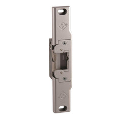 Electric Strikes; Product Type: Electric Strike; Length (Inch): 9.00; Power Type: VDC; Strike Material: Stainless Steel; Door Frame Material: Hollow Metal & Wood; Voltage: 12/24; For Use With: Narrow Stile Rim Exit Devices