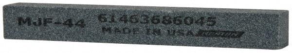 Norton - 4" Long x 1/2" Wide x 1/2" Thick, Silicon Carbide Sharpening Stone - Square, Medium Grade - Benchmark Tooling