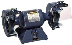 Baldor - 7" Wheel Diam x 1" Wheel Width, 1/2 hp Buffer - 5/8" Arbor Hole Diam, 1 Phase, 3,600 Max RPM, 115 Volts - Benchmark Tooling