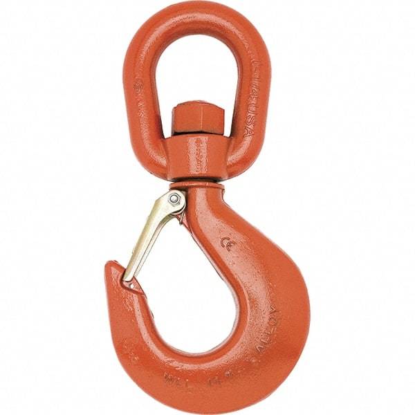 Campbell - Swivel Hoist Hooks Hook Size: #11 Load Limit (Ton): 11.00 - Benchmark Tooling