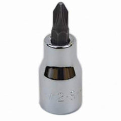 SK - Screwdriver & Drag Link Sockets - 3/8"DR #2 CHRM PHILLIPS SCRDRVR SCKT BIT - Benchmark Tooling