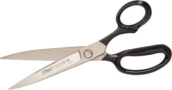 Wiss - 2-7/8" LOC, 7" OAL Nickel Plated Inlaid Scissors - Ambidextrous, Steel Straight Handle, For General Purpose Use - Benchmark Tooling