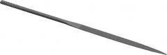 Grobet - 4" Needle Precision Swiss Pattern Half Round File - Round Handle - Benchmark Tooling