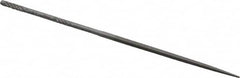 Grobet - 4" Needle Precision Swiss Pattern Square File - Round Handle - Benchmark Tooling