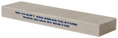 Norton - 4" Long x 1" Wide x 3/8" Thick, Novaculite Sharpening Stone - Rectangle, Extra Fine Grade - Benchmark Tooling