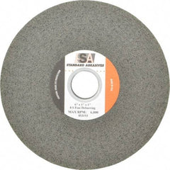 Standard Abrasives - 6" Diam, 1" Face Width, 1" Center Hole, Fine Grade, Silicon Carbide Deburring Wheel - Convolute, Medium Density 8 Grade, 6,000 RPM - Benchmark Tooling